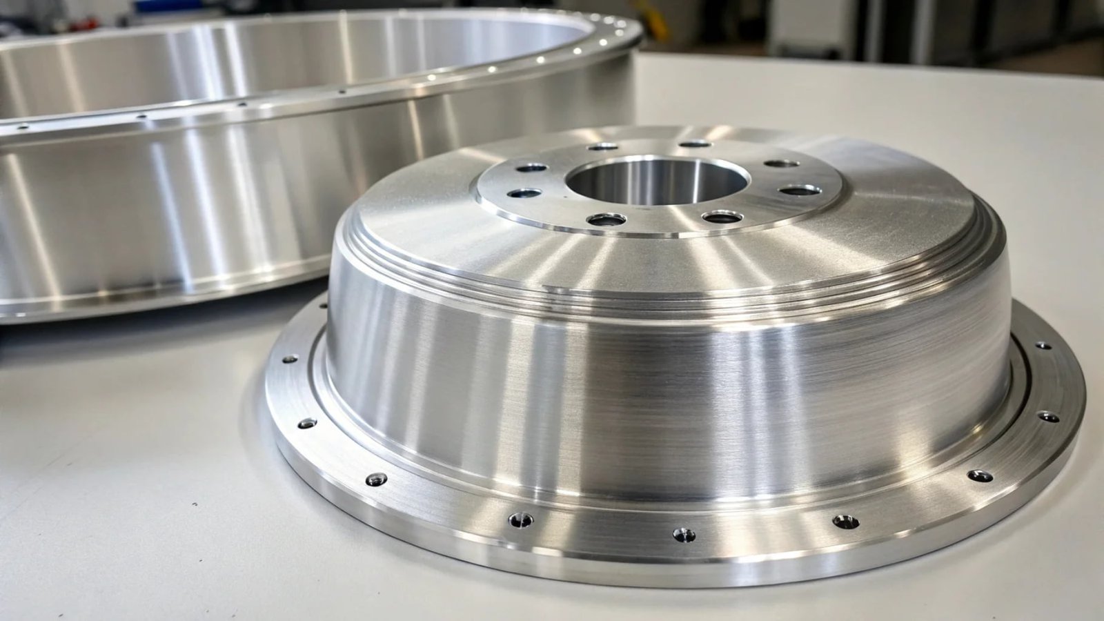 A view of an aircraft showing a main wing spar made of 7075, with smaller, less critical brackets and fittings made from 6061.