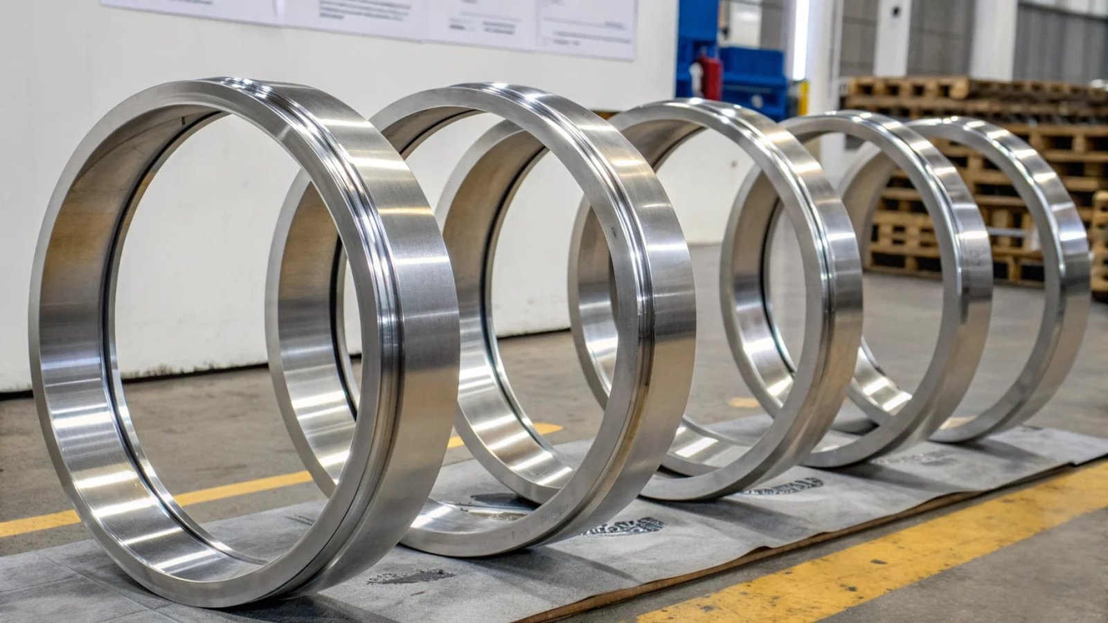 A microscopic view showing the random, coarse grains of cast aluminum on one side, and the tight, aligned grains of forged aluminum on the other.