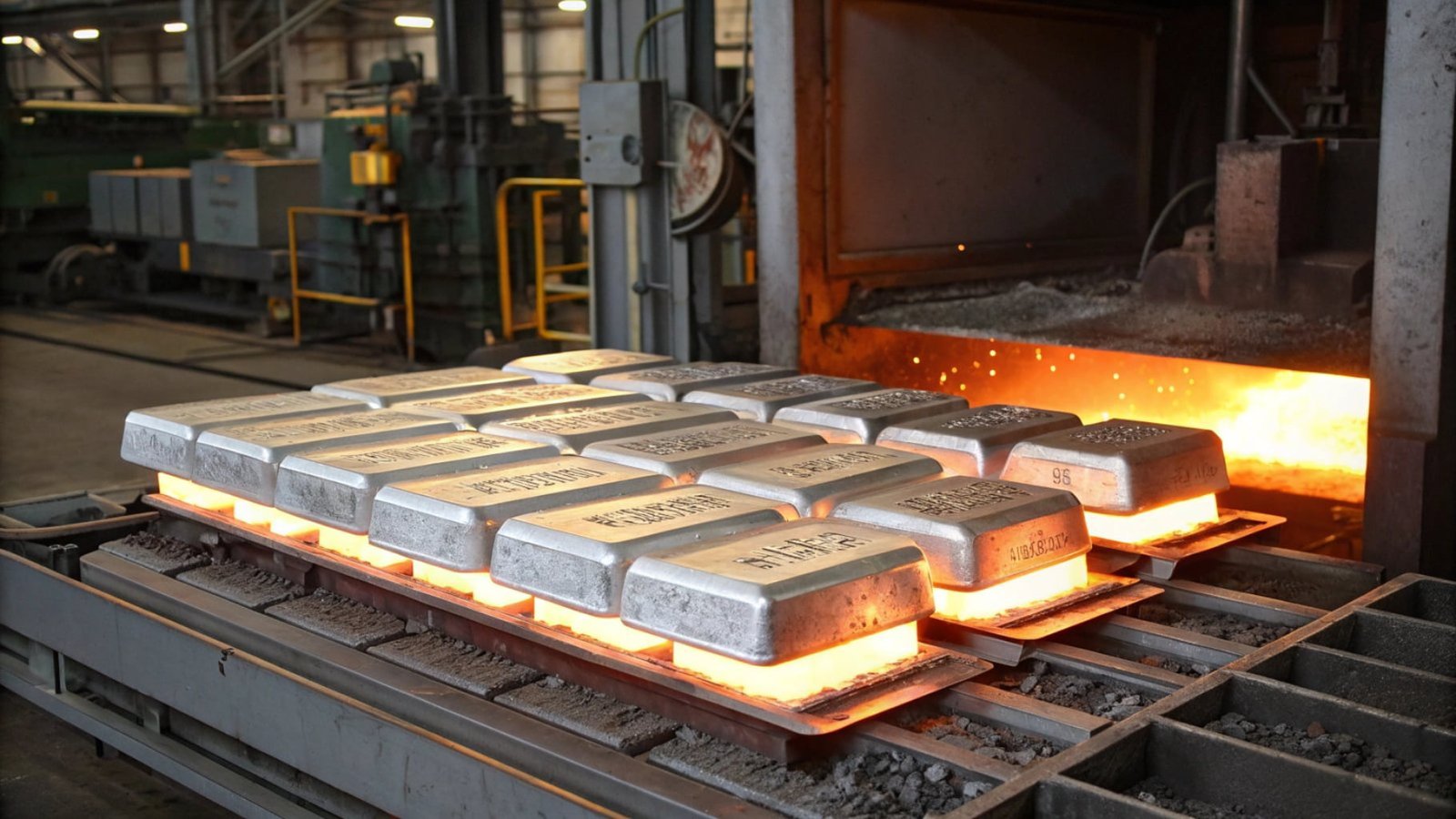 An infographic showing the three steps of T6 tempering: a furnace for solution treating, a water tank for quenching, and a smaller oven for artificial aging.