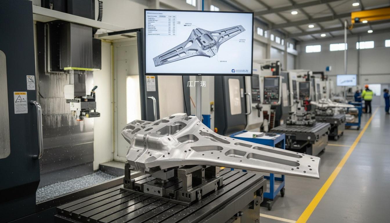 An image of an aircraft structure component clearly marked as being made from 2024 aluminum alloy