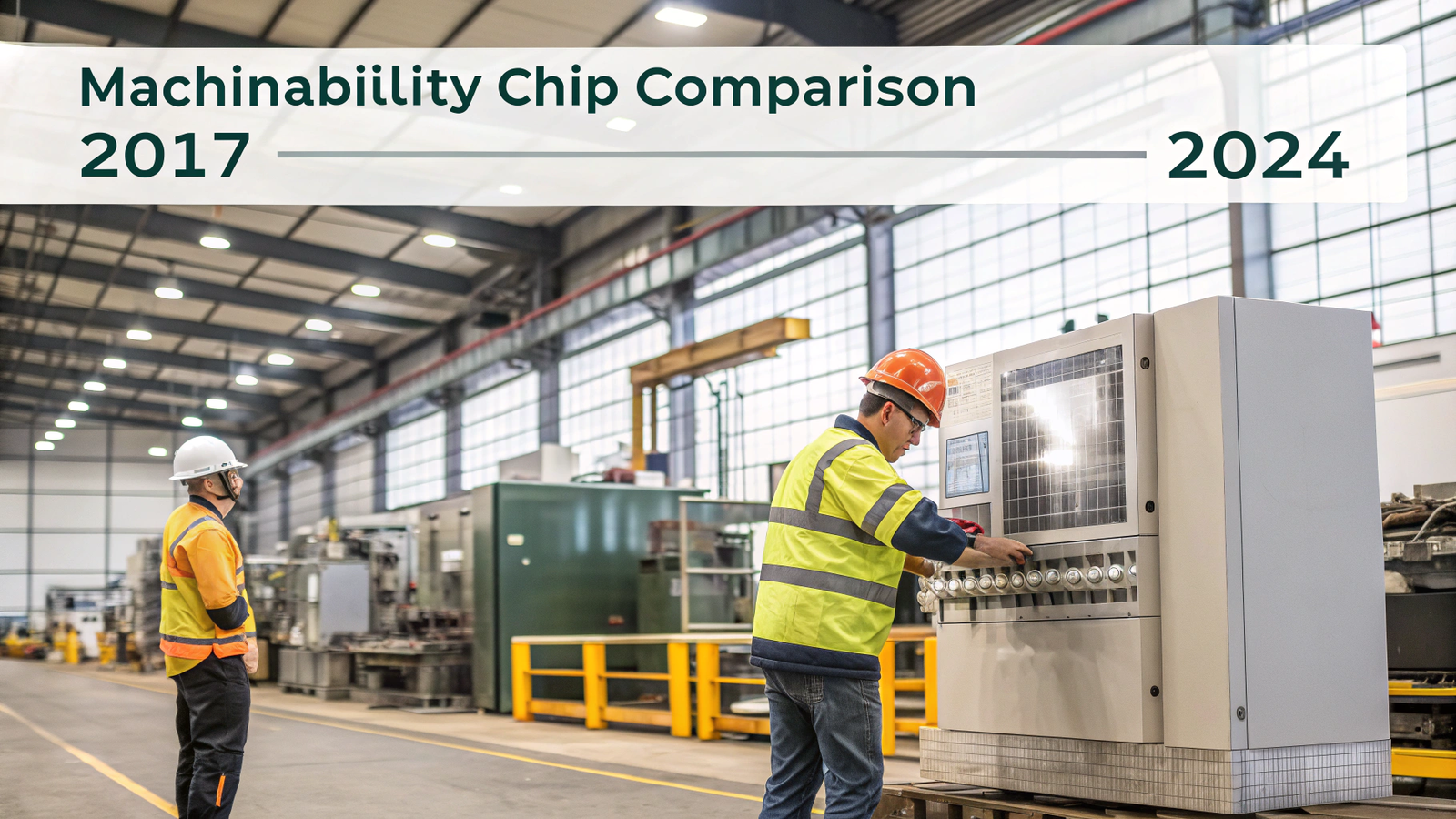 A visual comparison of chips produced by machining 2017 versus 2024 aluminum bars